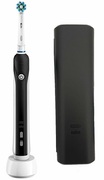 ElectrictoothbrushBraunPRO750CrossAction,rechargeablebattery28h,rotatingcleaningmode,chargingstation,2attachments,timer,black