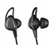 MAXELL"HP-S20"Black,SportsEarphones,IPX7standard–Sweatresistantandwashable,"RabbitSupport"-fityourearscomfortablyandsecurely,Idealforwearingwithsunglasses,Softsiliconeartips,1.2mcablewithclip,L-Plug