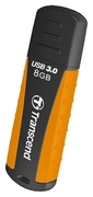 8GBUSBFlashDriveTranscend"JetFlash810",Black-Orange,Hi-Speed,Rubber,Anti-Shock,USB3.0