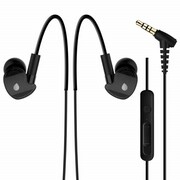 PuroIPHF23BLKEarphone"Wave"w/FlexibleEarhookIN-Ear/ButtonBlack