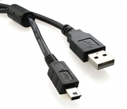 CableUSBminiCCF-USB2-AM5P-6,Premiumquality,1.8m,USB2.0A-plugMINI5PM,withFerritecore,Black