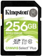 256GBSDClass10UHS-IU1(V10)KingstonCanvasSelectPlus,Read:100MB/s.Write:85MB/s