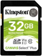 .32GBSDHCCard(Class10)UHS-I,U1,KingstonCanvasSelectPlus"SDS2/32GB"(R:100MB/s)