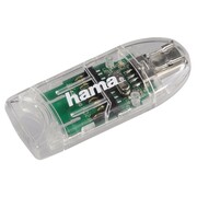 Hama910928in1USB2.0SD/MicroSDCardReader,transparent
