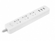XIAOMI"MiPowerStrip"EU,White,3Sockets/3USBPorts,Supportsvoltage2A,Three-levelsecurity,Maximumload:10A,2500W,250V,1.8m