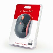 "WirelessMouseGembirdMUSW-4B-03-R,Optical,800-1600dpi,4buttons,Ambidextrous,Black/Red-https://gembird.nl/item.aspx?id=10390"