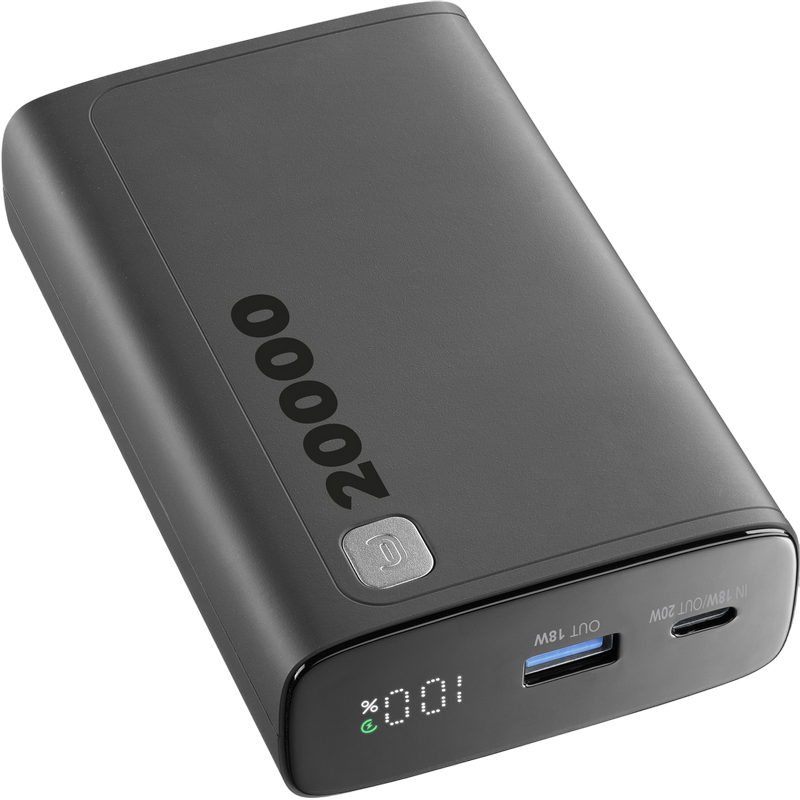 Power Bank Cellularline 20000mAh, Elite 20W, Black