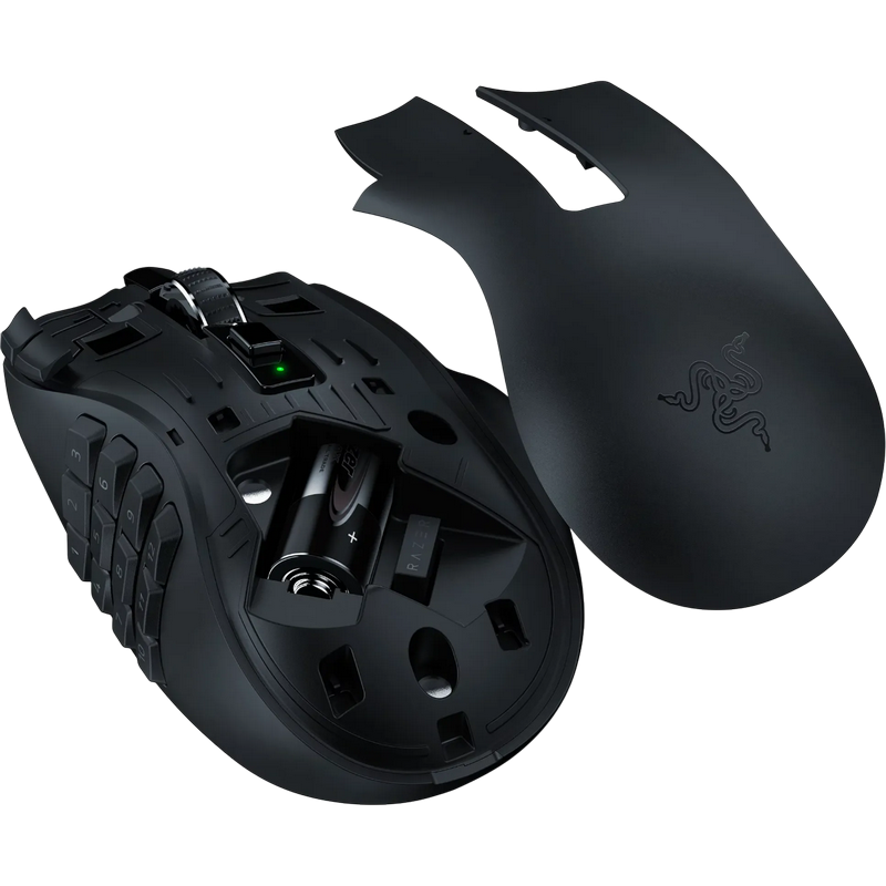 Gaming Wireless Mouse Razer Naga V2 HyperSpeed Ergonomic Black