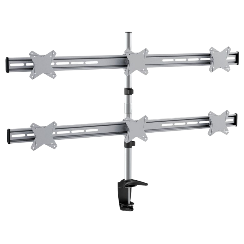 Table/desk stand for 4 monitors Reflecta PLANO Desk 23-1010Q, 13"-23 ", 75x75, 100x100, 8kg/bracket.