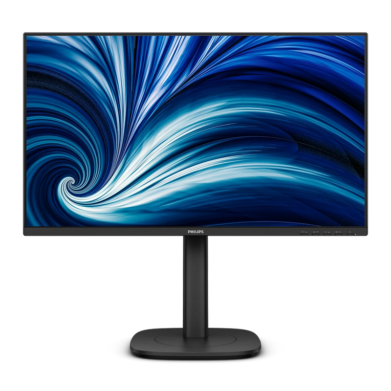 23.8" PHILIPS 24B2N3200J, Black, IPS, 1920x1080, 120Hz, AdaptiveSync, 4msGTG, 300cd, MegaDCR, D-Sub+HDMI+DP+USB, Spkrs, Pivot