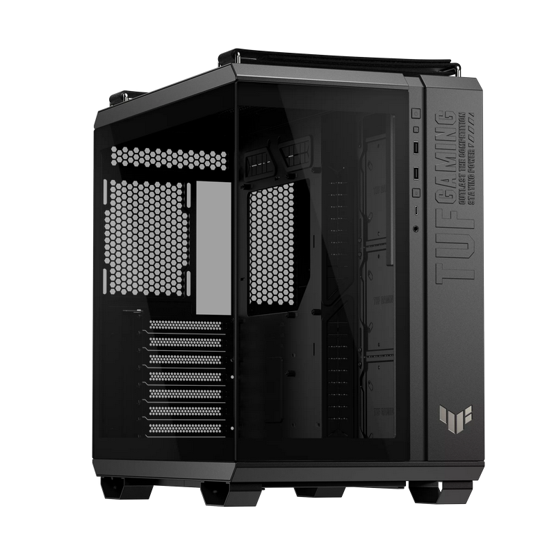 Case ATX Asus TUF Gaming GT502 Horizon TG ARGB, 3x120mm & 1x120mm, Tempered Glass, 2xUSB 3.2, 2xUSB 2x2, 1xUSB-C, 4x3.5"/2.5", Black