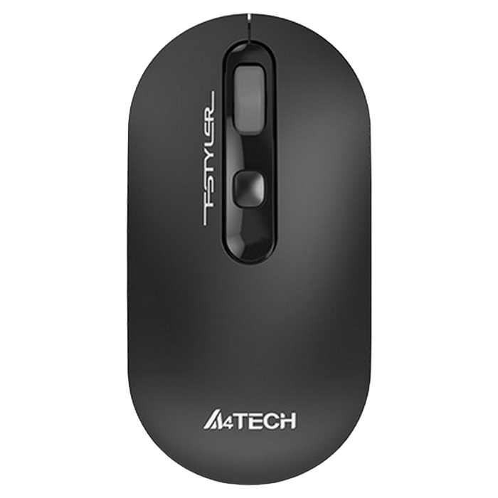 Wireless Mouse A4Tech FG20, 1200-2000 dpi, 4 buttons, 85g, Ambidextrous, 4-Way Wheel, 2xAAA, 2.4Ghz, Grey