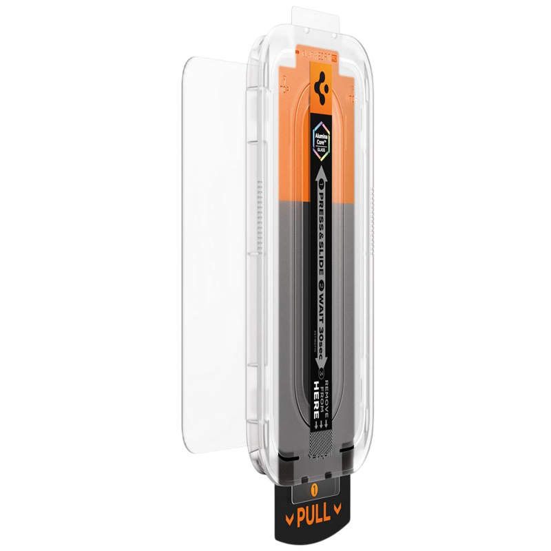 Spigen iPhone 16 Pro / 17 / 17 Pro, Glas. TR EZ Fit Pro PRIVACY, 1pcs, Tempered Glass, Transparent