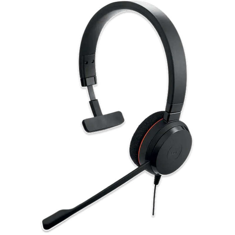 Headset Jabra Evolve 20, Mono UC, USB C/A adapter, Black