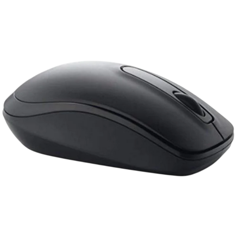Wireless Mouse Dell WM118, Optical, Ambidextrous, 1000 dpi, 3 buttons, 2.4 GHz, 59g, 1xAA, Black