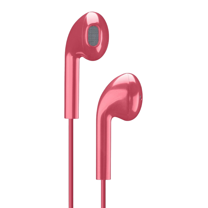 Cellular LIVE EGG-capsule earphone with mic, Red