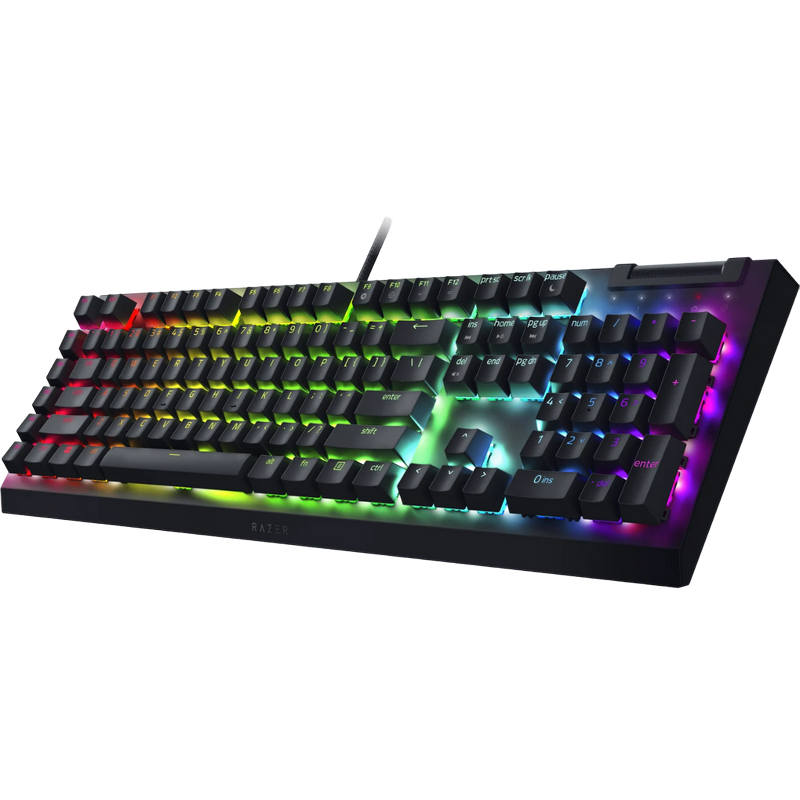 Gaming Keyboard Razer BlackWidow V4 X, Mechanical, Linear SW, Aluminum, Macro, Digital Wheel, 6 Gaming keys, Doubleshot ABS, RGB, USB, EN, Black