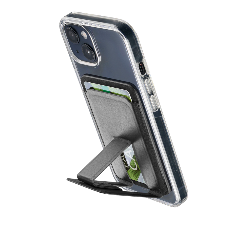 Magnetic Card Holder Cellular, Pocket Stand Mag, Black
