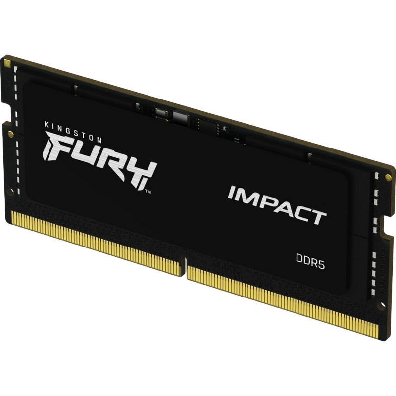 16GB DDR5-6000MHz SODIMM Kingston FURY Impact (KF560S38IB-16), CL38, 1.35V, Intel XMP 3.0, Black