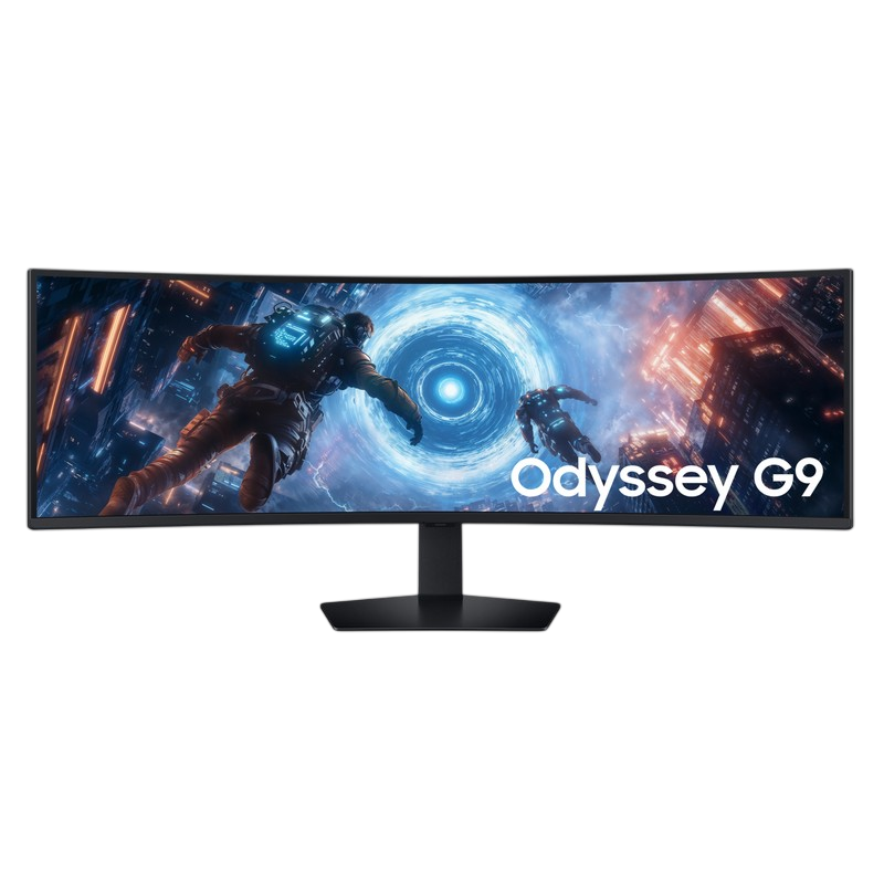 49" SAMSUNG Odyssey G9 G91F,Black,Curved-VA,5120x1440,144Hz,FreeSync,1msGTG,350cd,HDR10,HDMI+DP+USB