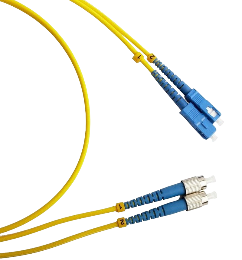 Fiber optic patch cords, singlemode simplex core FC-SC 5M