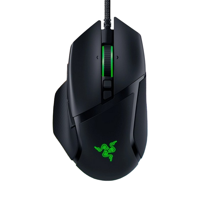 Gaming Mouse Razer Basilisk V3, 26к dpi, 11 buttons, 50G, 650IPS, 101g, Opt.SW, On-Board Memory, HyperScroll, RGB, 1.8m, USB, Black
