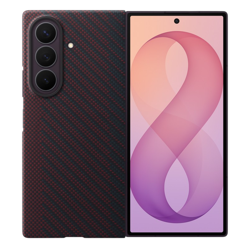 Original Sam. Carbon Magnet Case Fold8 Ultra, Red