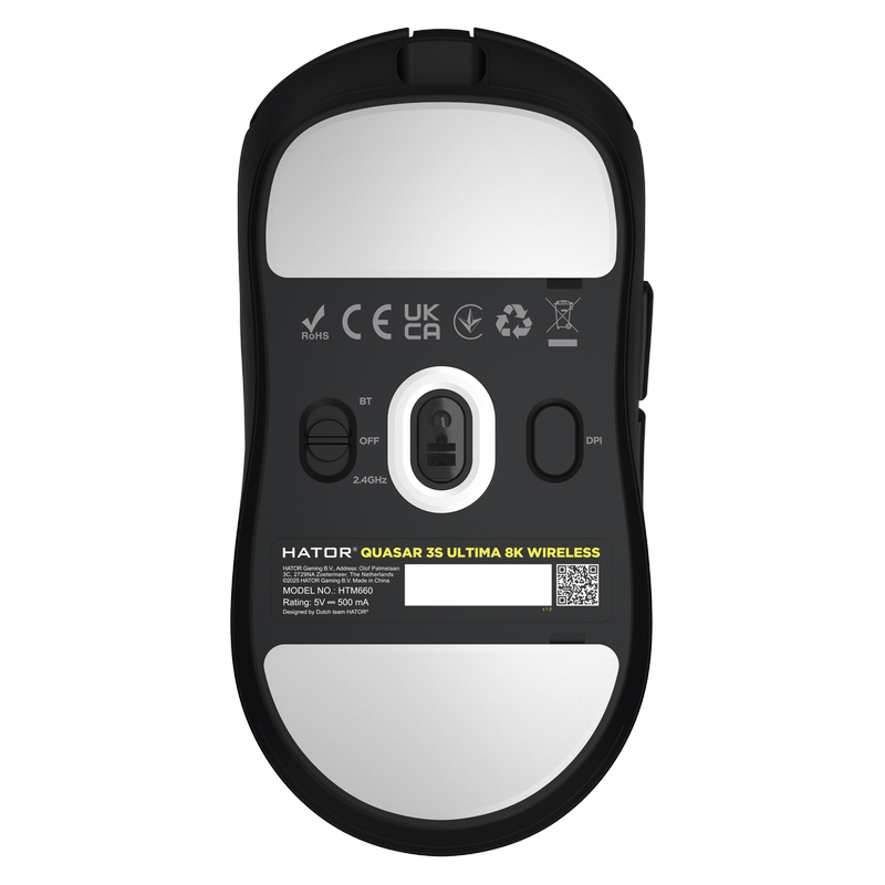 Gaming Mouse HATOR Quasar 3S ULTIMA 8K wireless (HTM660) black