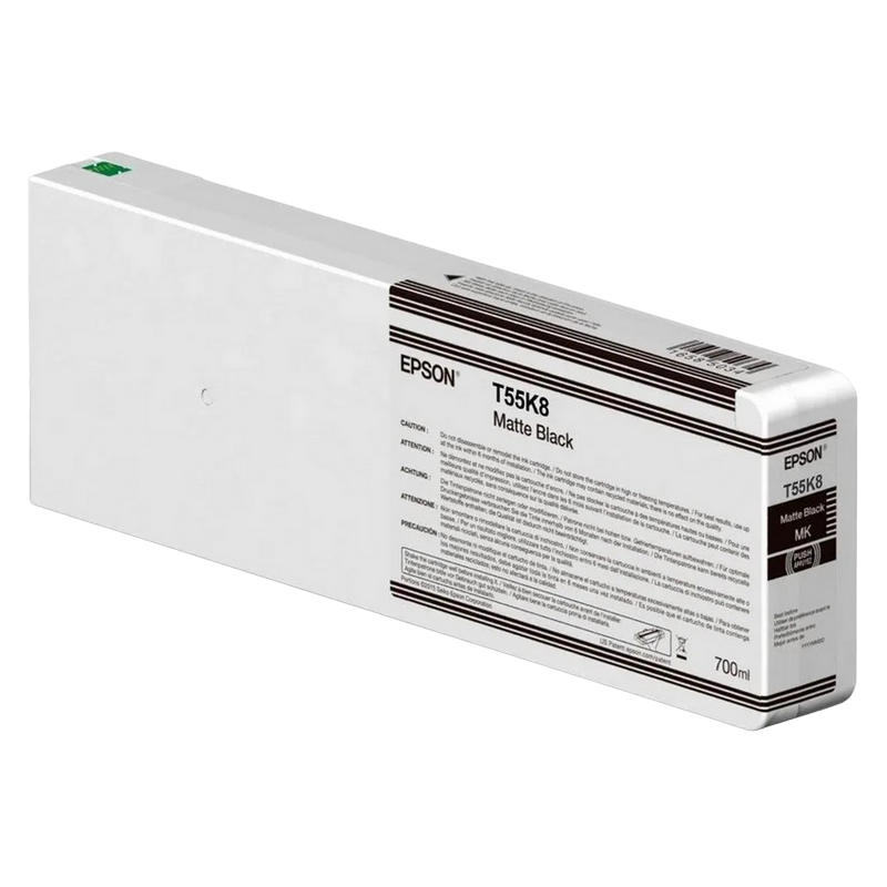 Ink Cartridge Epson T55K80N UltraChrome HDX/HD 700ml, Matte Black, C13T55K80N