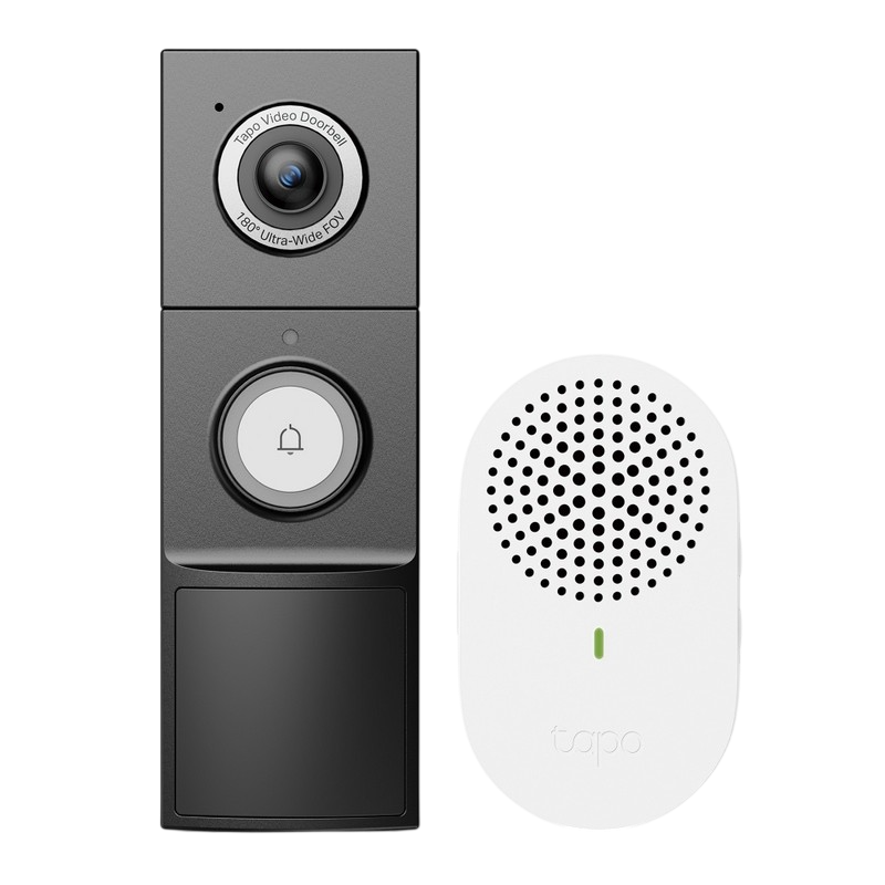 TP-Link Outdoor TAPO D235, 5Mpix, IP66, 210-Day Battery or Wired Video Doorbell, Full Color Night Vision