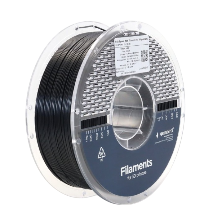 ABS 1.75 mm High Speed Filament Blue, 1 kg, Gembird, 3DP-ABS1.75HY-01-B