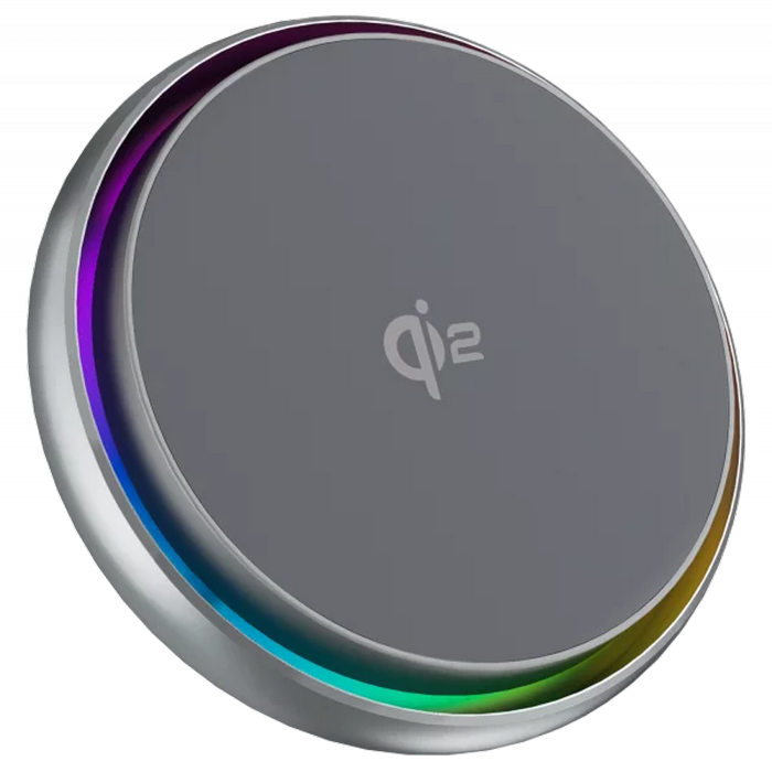Car Mount With Wireless Charger Proove Icecore Qi2 15W, Gray