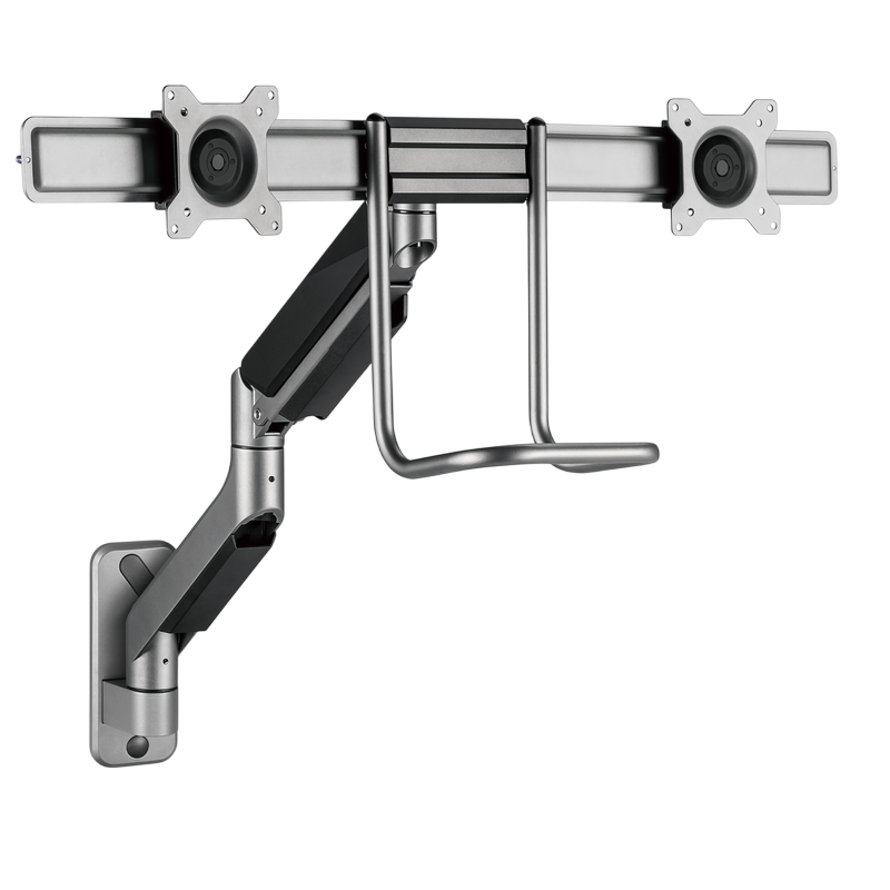 Wall mount for 2 monitors Gembird MA-WA2-02, 17"-32", per screen max.8kg, VESA: 75x75, 100x100