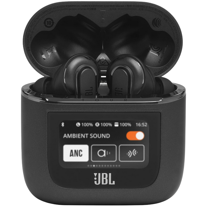 True Wireless JBL Tour Pro 2 Black Active Noise Cancelling with Smart Ambient