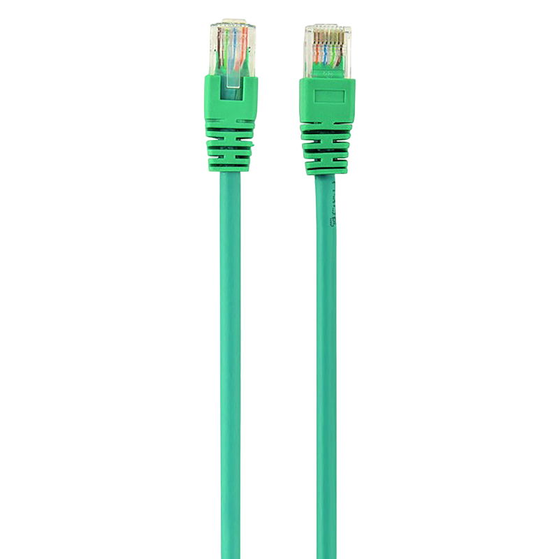 3m, Patch Cord Green, PP12-3M/G, Cat.5E, Cablexpert, molded strain relief 50u" plugs