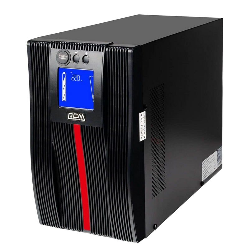 UPS PowerCom MAC-1500 IEC, Tower, 1500VA/1500W, Online, LCD, RS232, USB,SNMP SLOT, Ex.Batt. Connector, 4*C13