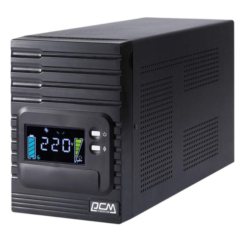 UPS PowerCom SPT-3000, 3000VA/2400W, Smart Line Interactive, Pure Sinewave, LCD, AVR, USB, SNMP, 4xSchuko