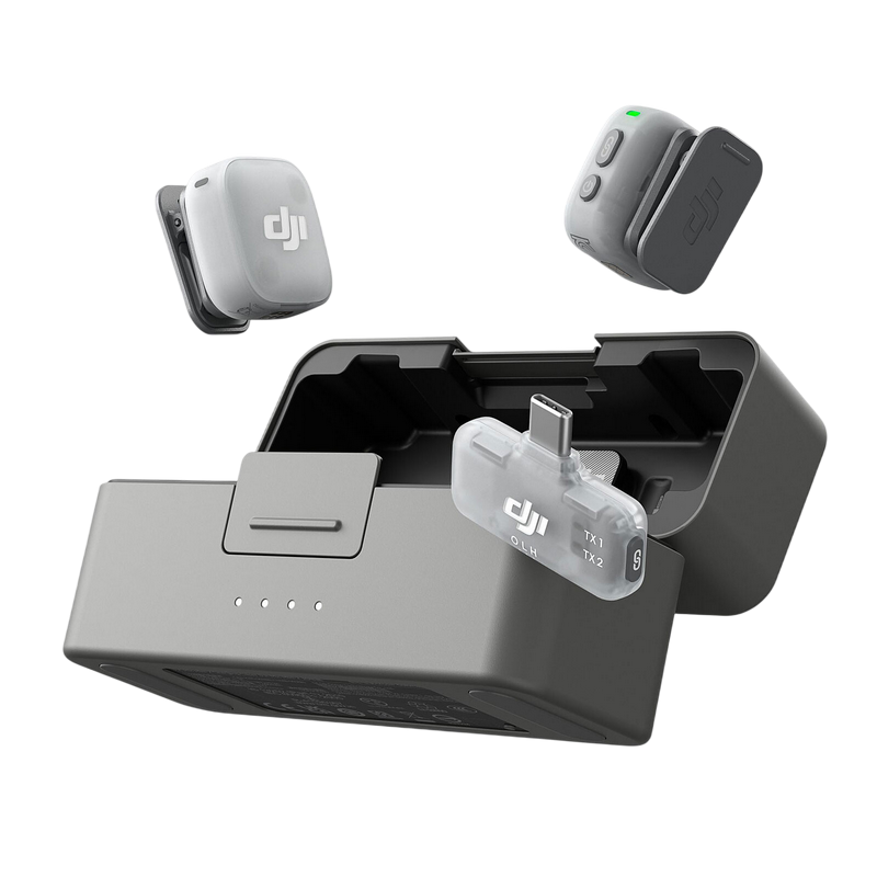 DJI Mic Mini 2 (2 TX + 1 Mobile RX + Charging Case), Black