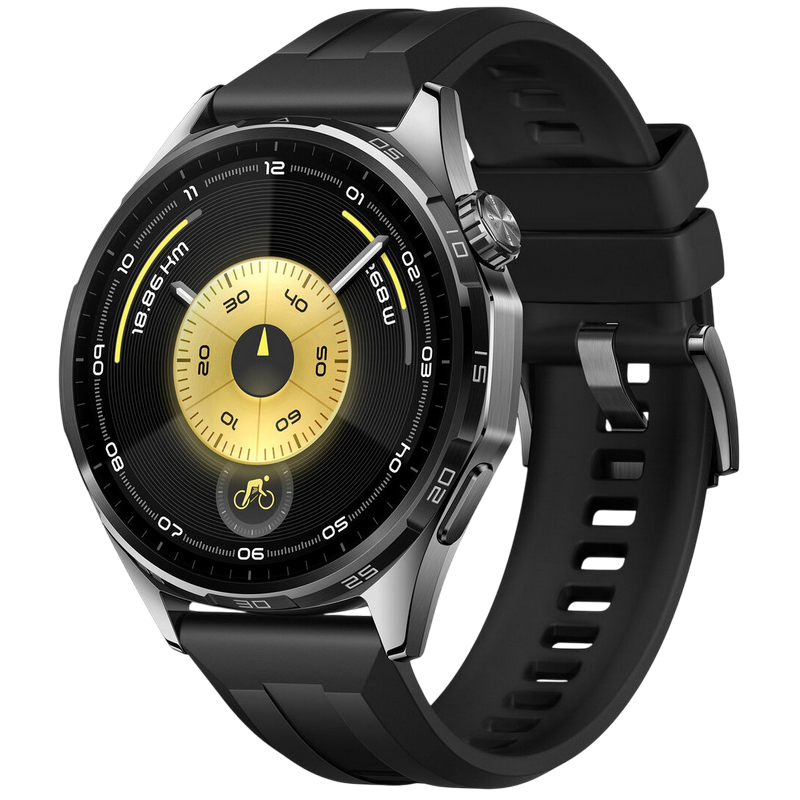 Huawei Watch GT 6 46mm Black with Black Fluoroelastomer Strap
