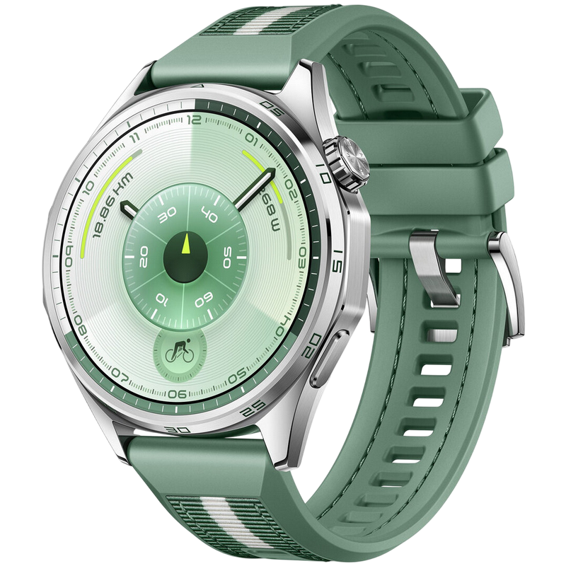 Huawei Watch GT 6 46mm Green with Green Composite Woven Strap
