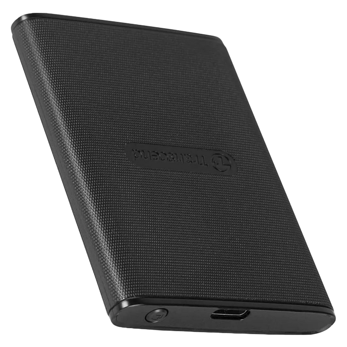1.0TB (USB Type-A/Type-C) Transcend Portable SSD ESD270C, Black (77x56x9.6mm, 35g, R/W:520/460MB/s)