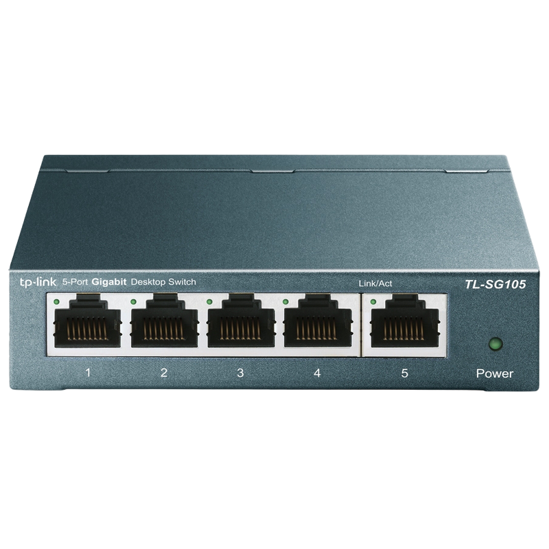 .5-port 10/100/1000Mbps Switch TP-LINK "TL-SG105", steel case