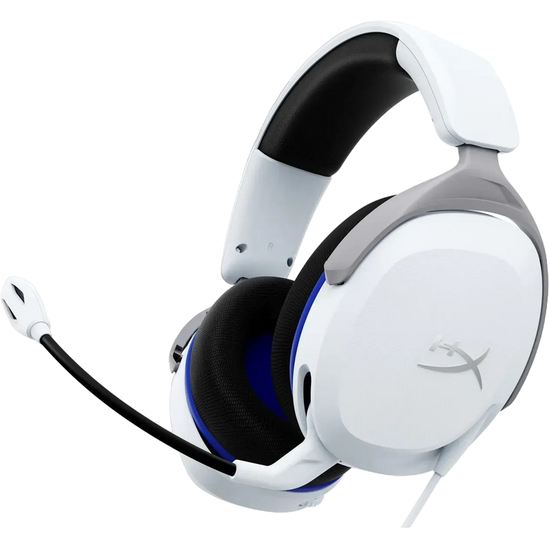 Gaming Headset HyperX Cloud Stinger 2, 50mm driver, 32 Ohm, 10-28kHz, 97.5db, 275g, DTS, On-earcup control, Rotating earcups, 2m,+0.15m, 3.5mm, White