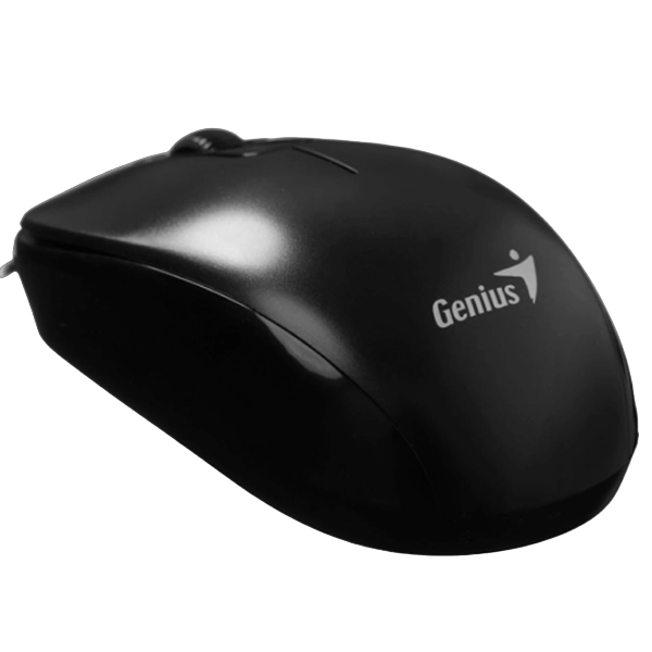 Mouse Genius DX-110, 1000 dpi, 3 buttons, Ambidextrous, 85g, 1.5m, USB, Black