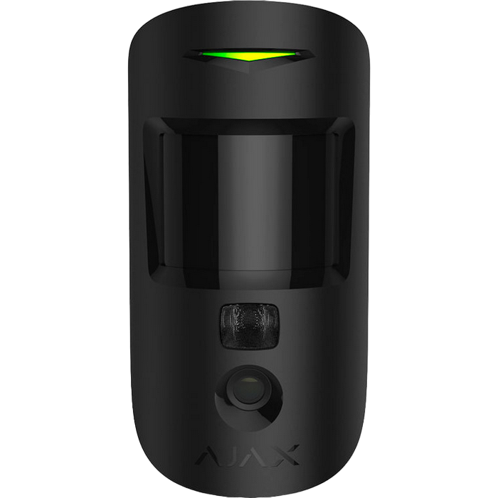 Ajax Wireless Security Motion Detector with Photo "MotionCam (PhOD)", Black