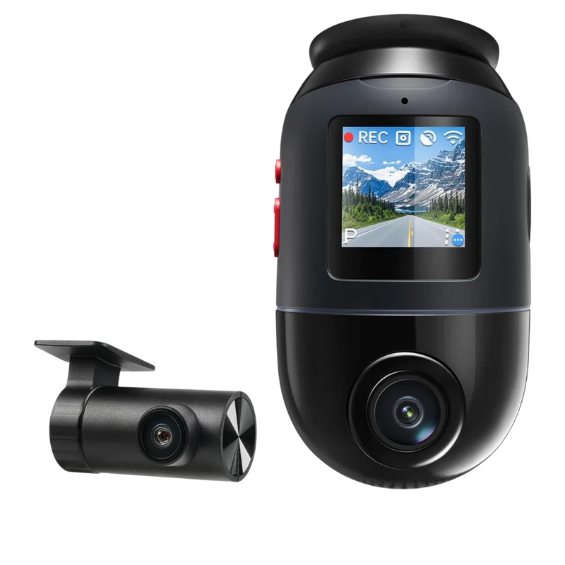 70mai Dash Cam 4K Omni X800+Rear Cam+SD Card 128GB, Black