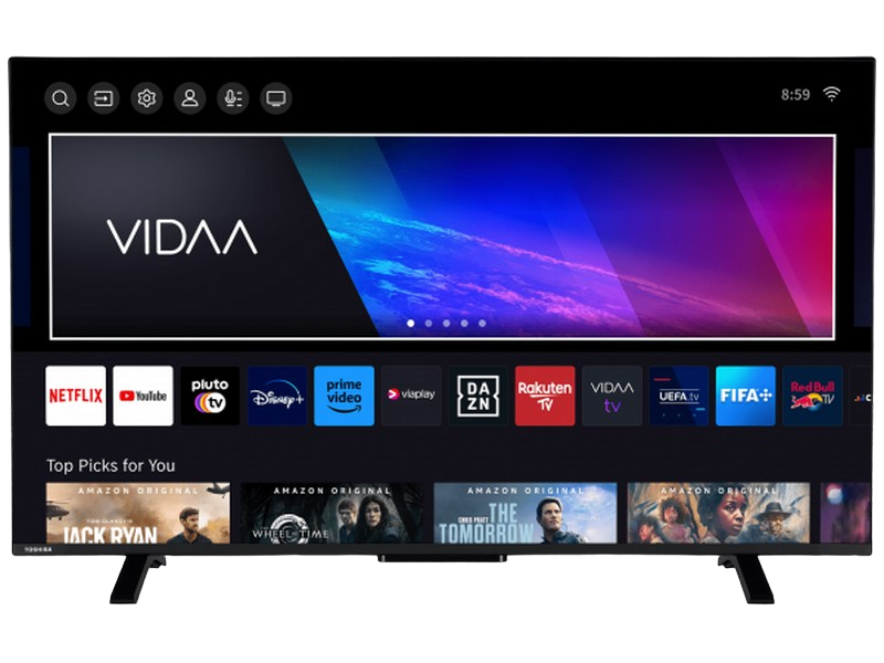 50" LED SMART TV TOSHIBA 50UV2463DG, 4K HDR, 3840 x 2160, VIDAA OS, Black