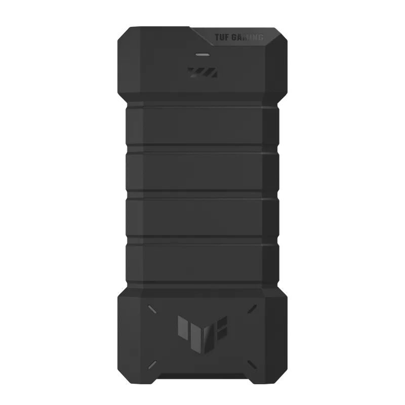 ..M.2 NVMe/SATA SSD Enclosure ASUS TUF Gaming A2 USB3.2 Type-C, 20Gbps, Aliminium Durable Black, USB-C to C Cable, MIL-STD-810H, IP68