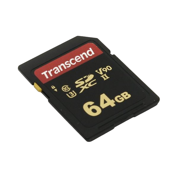 .64GB SDXC Card (Class 10) UHS-II, U3, Transcend "TS64GSDC700S" Ultra High Speed (R/W:285/180MB/s)