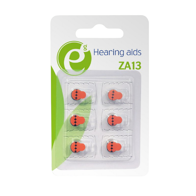 ZA13, Blister*6, Energenie, EG-BA-ZA13-01, 5.4x7.9mm, 255mAh
